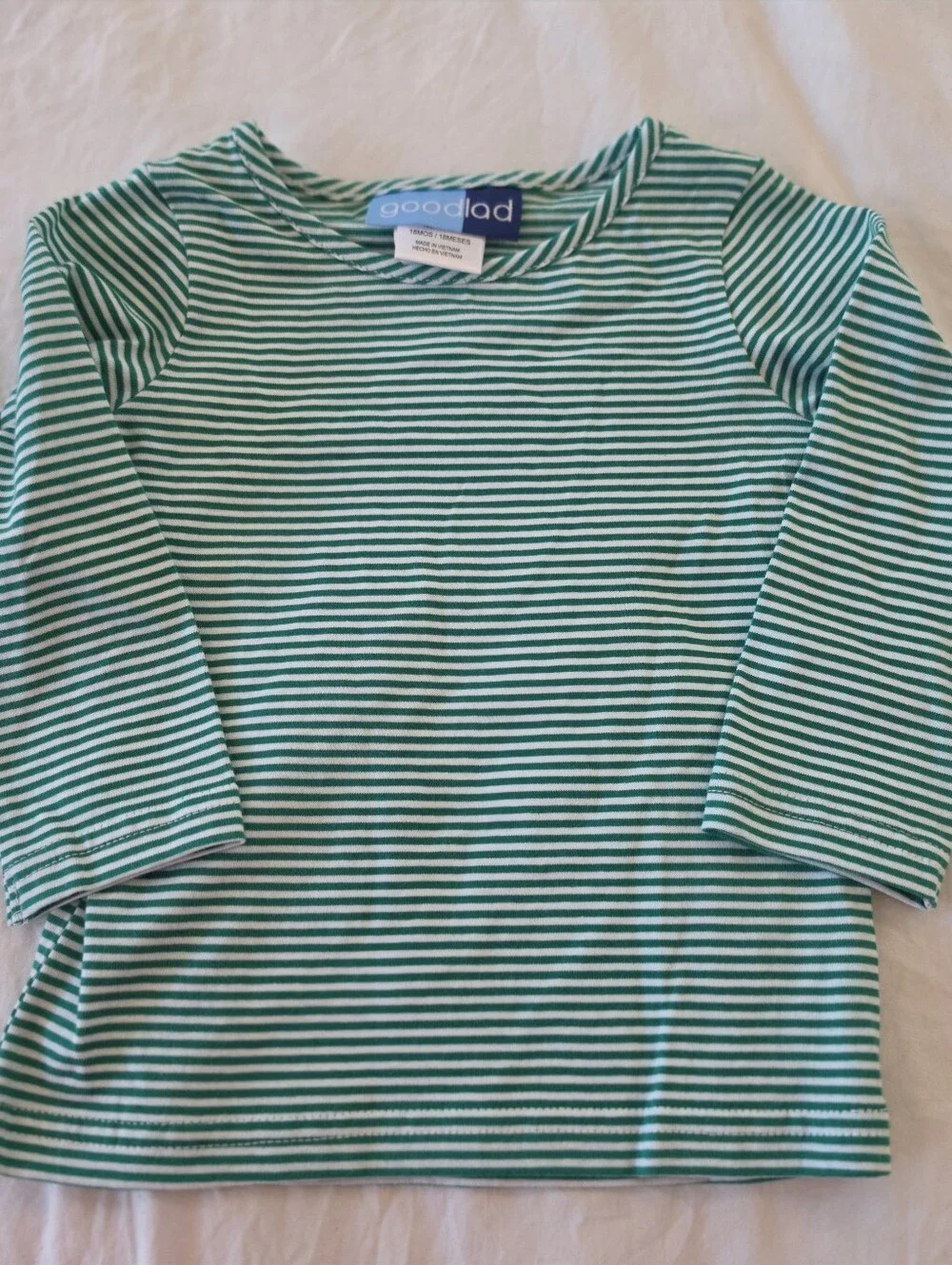 Good Lad Infant Boy's Christmas 2 piece Long Romper Overall NWOT 18m